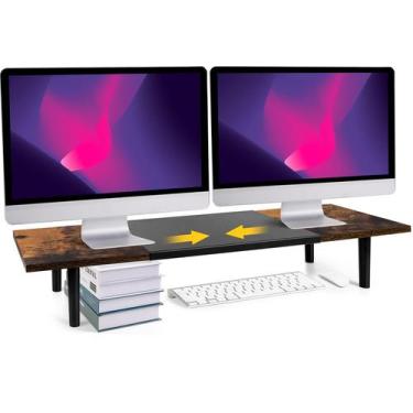 Imagem de Monitor Stand Riser Across Star Dual para 2 telas de 81 a 101 cm - Acr