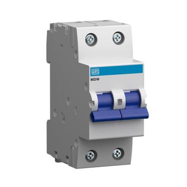 Imagem de Minidisjuntor Bipolar Curva C 10A - Weg