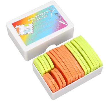 Imagem de Knit Blocking Combs Tricô Crochet Costura Comb Set Home Project Tools Laranja Amarelo