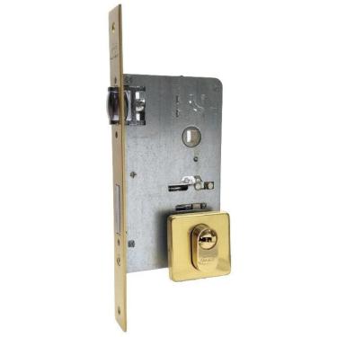 Imagem de Fechadura Rolete Pivotante Dourada Externa Imab 4700