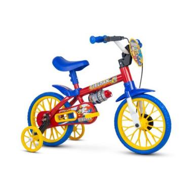 Imagem de Bicicleta Infantil Aro 12 Criança Rodinhas Unissex Nathor, 12", Vermel