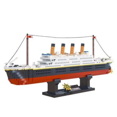 Imagem de Conjunto de construção Dovob Titanic com 1288 Mini Bricks de 18 polega
