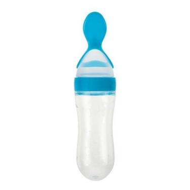 Imagem de Colher silicone dosadora 90 ml azul - Art Baby