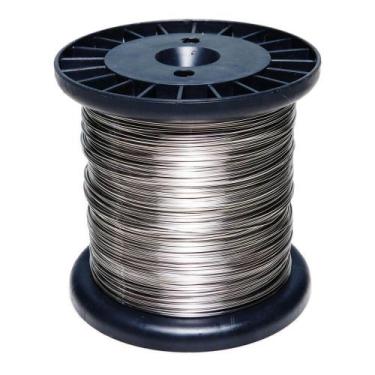 Imagem de Fio Arame Em Aço Inox Cerca Eletrica Alarme 0,60mm 0,720kg 297 metros 
