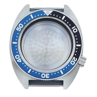 Imagem de FEIYASHI Relógio moderno à prova d'água de aço inoxidável 10 ATM para NH35 NH34 NH36 Movimento Skx Modificado Abalone Peças de relógio, NH35 34/36/38 Movimento + anel capítulo preto escuro 10, Caixa