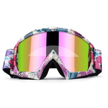 Imagem de Óculos profissionais de motocross, quadriciclos, motocross, equipamento de motocicleta, motocicleta, 4 rodas, acessórios MX, óculos de corrida off-road, óculos de esqui anti-neblina UV400 para homens