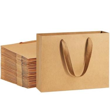 Imagem de Sacola de papel para presente Dream Kraft Brown 10,6 x 3,1 x 8,3 cm 50