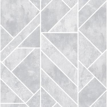 Imagem de Papel de parede wiler colorkey - geométrico cinza e prata - Wiler-K