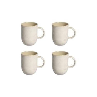 Imagem de Conjunto de Xícaras Grandes Porto Brasil Coup Latte em Cerâmica Stoneware Off-White 330ml - 4 Peças