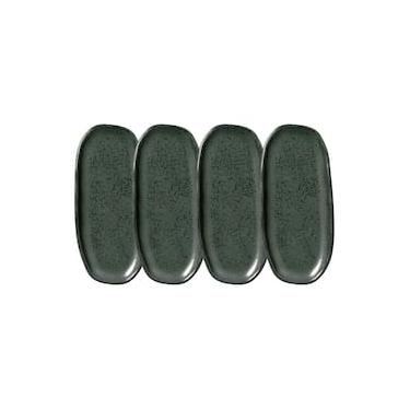 Imagem de Conjunto de Travessas Oval Rasa Mini Porto Brasil Orgânico Greenery 16,5x8cm - 4 Peças