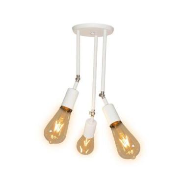 Imagem de Plafon Taschibra Pointer Triplo 3xe27 Bivolt Branco