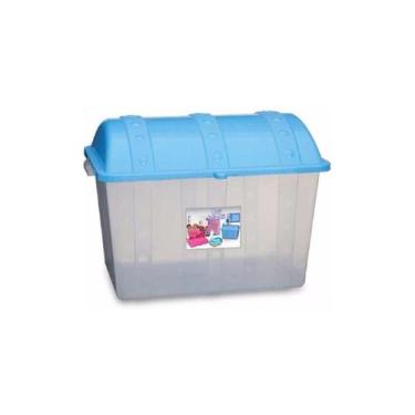 Imagem de Caixa Organizadora Bau Infantil Plastico P/ Brinquedos - Usual Utilida
