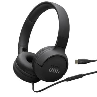 Imagem de Fone de Ouvido Headphone c/Fio USB-C JBL Tune 520C Original Preto