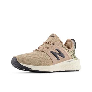 Imagem de New Balance Fresh Foam X Cruz V3 Tênis de corrida feminino, Acinzentado plano/cimento preto/cinza-acastanhado, 6.5 Wide