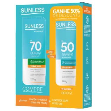 Imagem de Kit Protetor Solar Sunless Toque Seco FPS 70 200g + FPS 50 120g