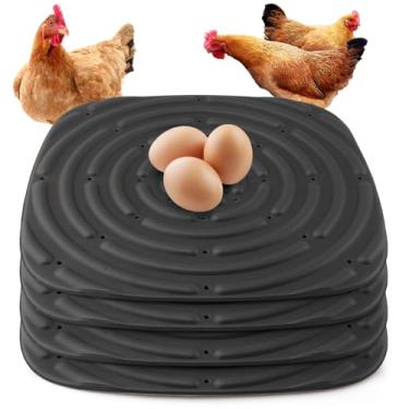 Imagem de JIANWEI 4 peças de almofadas de nidificação de frango, almofadas de caixa de ninho para cama de galinheiro laváveis, almofadas de caixa de ninho de aves de capoeira de esponja macia para colocar ovos