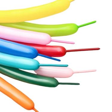 Imagem de Balões longos 25 peças de guirlanda de animais torcidos para modelagem de látex espesso balão mágico longo para decoração de festa de aniversário, Natal, casamentos, decoração de festa (cor )