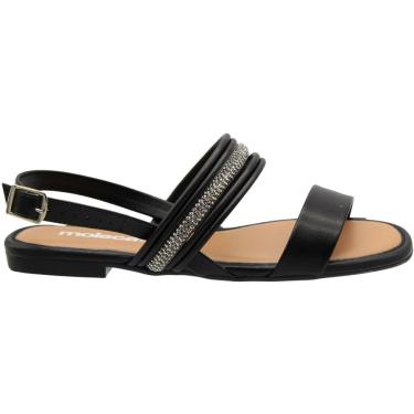 Imagem de Sandália Rasteira Moleca Tira em Strass Feminina