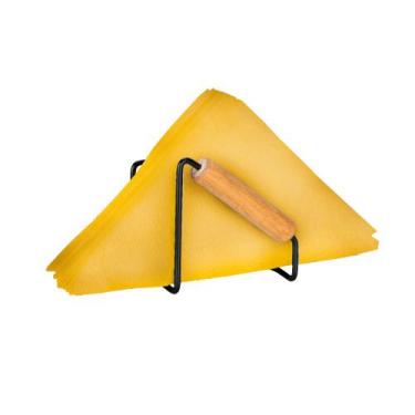 Imagem de Porta Guardanapo Suporte Mesa Cozinha De Aço E Bambu Preto - Arthi, Pr