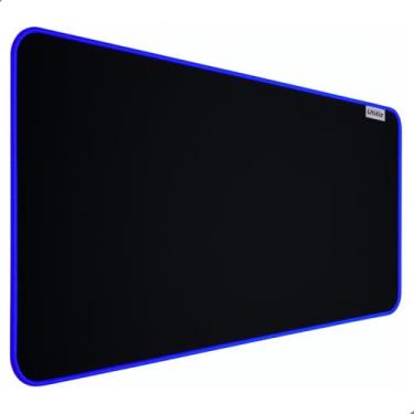 Imagem de Mouse Pad 80x30cm Grande Desk Pad Gamer Speed Escritório Office Design Slim Antiderrapante Borracha Fácil Deslize Costura Azul
