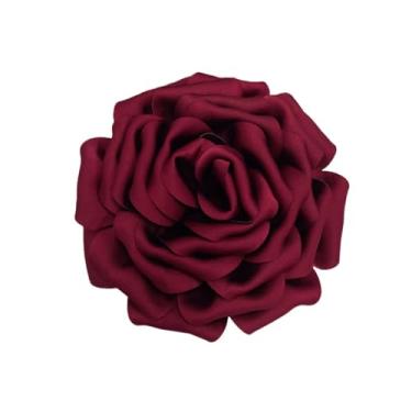 Imagem de NewZenro Broches Grandes E Delicados De Cetim Seda Com Rosas, Alfinetes Lapela, Flores Tecido, Broche Grande Para Mulheres, Festa Casamento, Banquete, Vestido, Terno, Roupas, Acessórios, Joias, Pres