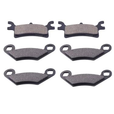 Imagem de Holdia Pastilhas de freio dianteiras e traseiras semimetálicas compatíveis com Magnum 330 2X4 4X4 Hds Scrambler 500 Sportsman 400 500 600 700 800 Trailblazer Trail Boss 330