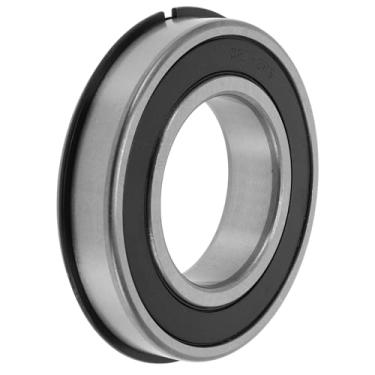 Imagem de A ABSOPRO 6211NR2RS Rolamentos rígidos de esferas 55 x 100 x 21 mm P5 rolamentos lubrificados com vedação dupla de borracha 1 peça de carro scooter skate roda universal prateado preto