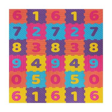 Imagem de Tapete Brisa Infantil Números 100 X 130cm - 4031brinum - Kapazi
