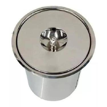Imagem de Lixeira De Embutir 05 Litros Inox Pias Bancadas Mármores
