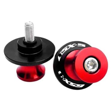 Imagem de BYYINGSUS Parafusos de suporte deslizante de carretel de braço oscilante M8 para motocicleta compatíveis com S&uzuki GSX-S750 GSX-S1000 GSX-S1000GT GSX-S950 GSXS 750 1000 2011-2024 (vermelho)