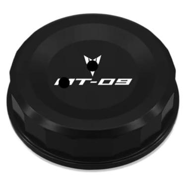 Imagem de Acessórios de motocicleta compatíveis com MT09 MT 09 MT-09 SP 2020-2021 2022 2023 CNC Tampa da tampa do reservatório de fluido de freio dianteiro de alumínio (MT09 preto)