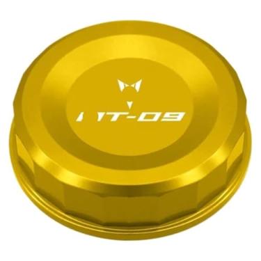 Imagem de Acessórios de motocicleta compatíveis com MT09 MT 09 MT-09 SP 2020-2021 2022 2023 CNC Tampa da tampa do reservatório de fluido de freio dianteiro de alumínio (MT09 dourado)