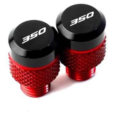 Imagem de BYYINGSUS Espelhos de motocicleta com parafusos de plugue de furo compatíveis com Forza750 NSS 750 FO&RZA 350 NSS350 FO&RZA 250 300 capa de furo CNC (vermelho-350)