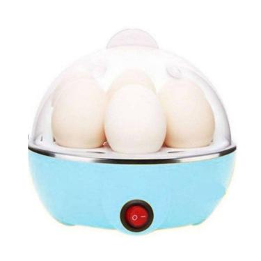 Imagem de Máquina Processador Egg Cooker Cozedor Ovos Vapor Azul 110v