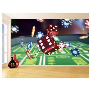 Imagem de Papel De Parede Salão De Jogos Cassino Fichas 3,5M Jcs138