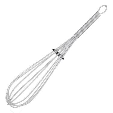 Imagem de Batedor Fouet Profissional Aço Inox Com Reforço 18Cm Tuut