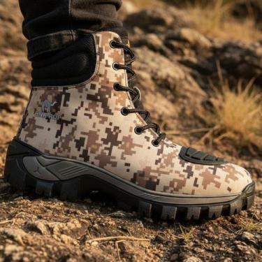 Imagem de Coturno Adventure Masculino Militar Impermeável Tratorado Confortável 