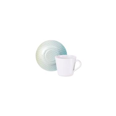 Imagem de Tramontina Conjunto de Xícaras e Pires de Chá Polaris em Porcelana 185 ml 12 Peças