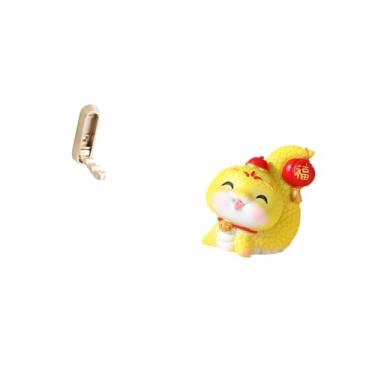 Imagem de Fenteer Gancho de Parede Dobrável para Roupas, Organizador com Estátua de Cobra de Desenho Animado, Enfeite Decorativo de Resina para Mesa, Banheiro, Armário,