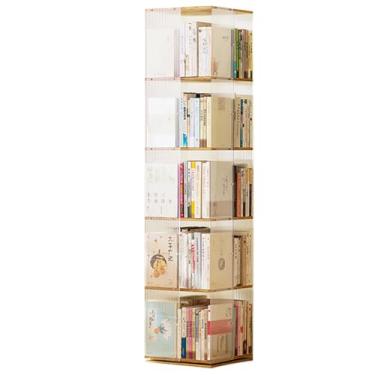 Imagem de Prateleira giratória criativa multifuncional design de defletor de acrílico esteticamente agradável e seguro fácil de usar Adequado para sala de estar, quarto, escritório (153 x 34 cm)