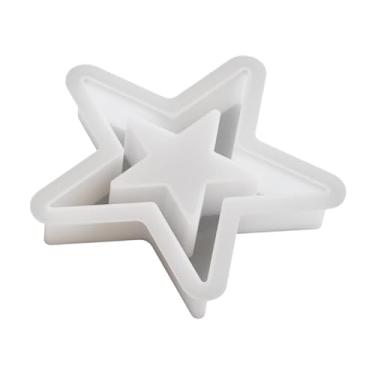 Imagem de CarpNettore Enfeite de Decoração de Bolo em Forma de Estrela, Ferramenta Versátil E Reutilizável para Fazer Velas, Molde para Pingente de Cupcake, Decoração de Ca, L