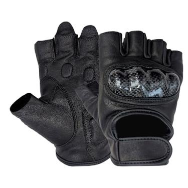 Imagem de Hugger Glove Company Luvas táticas sem dedos para homens – Luvas de motocicleta para tiro tático, airsoft, caça, trabalho policial e caminhada
