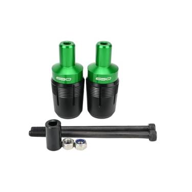 Imagem de Competible With 2025 Ninja 650 KRT Ninja650 2017-2023 2024 2025 Z650 RS Z 650 CNC Motocicleta Frame Sliders Crash Pad Acessórios de proteção contra quedas (verde)