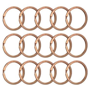 Imagem de Argola Italiana 28mm Para Chaveiros Rose Gold Sem Corrente - 500 Peças