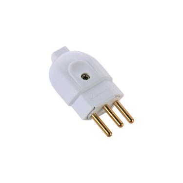 Imagem de Plugue Macho 2P+T 10 A 250 V Tramontina Branco