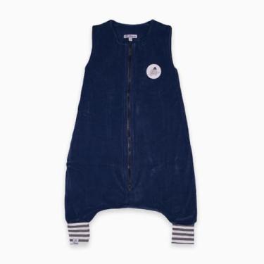 Imagem de Saco de dormir infantil com pé Plush Marinho, Lefante, Azul Marinho, 4