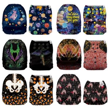 Imagem de Mama Koala 1.0 Fraldas de pano para bebês, pacote com 6 apenas capas de bolso (sem inserções) - Fraldas de bolso laváveis e reutilizáveis de tamanho único para recém-nascidos e crianças pequenas