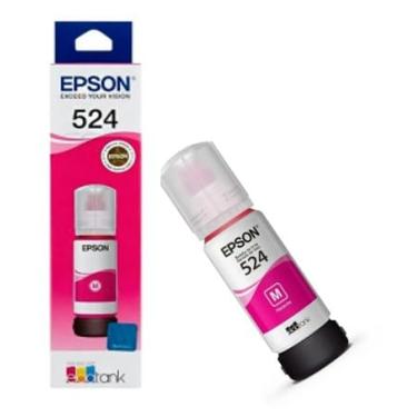 Imagem de Garrafa Refil Tinta E coTank T524320 Vermelho/Magenta Pigmentada - L6490,L6580,L15150,L15160 (O r iginal) (VERMELHO)