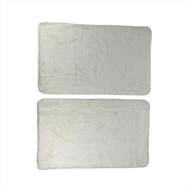 Imagem de Jogo de Tapetes Antiderrapante Saída Box 100% Poliéster Versátil Durável 50x80CM Branco