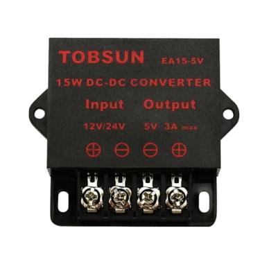 Imagem de BINZET Conversor DC Regulador de passo para baixo 5V Regulado Fontes de alimentação Conversor Transformador, 5V 3A 15W